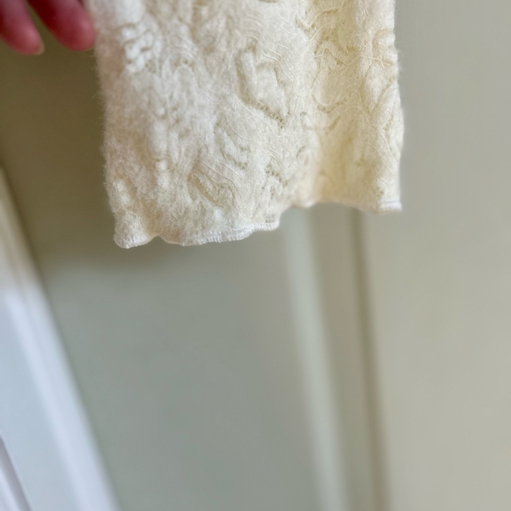 Cider Cream Ruffle Mock Neck - Picture 5 of 5